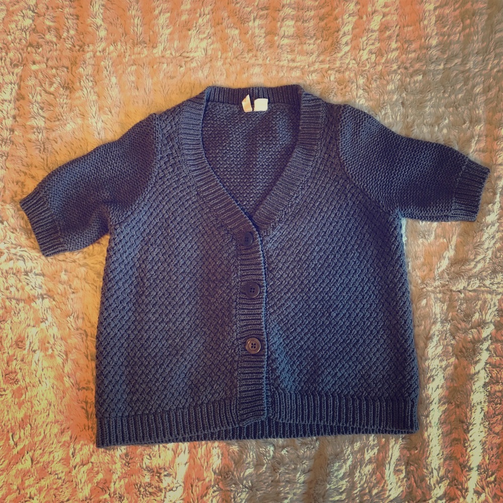 Anthropology MOTH purple/grey sweater
