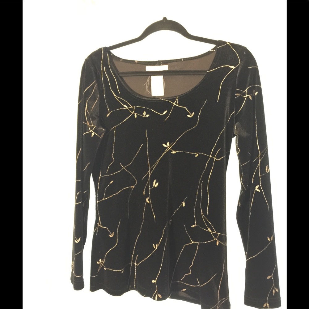 KK black velvet Top