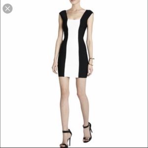 🔥Black &ivory🔥 BCBGMAXAZRIA VELA DRESS, size M