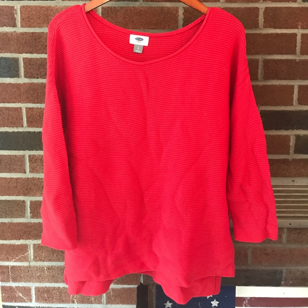 Old Navy Red Boatneck Sweater