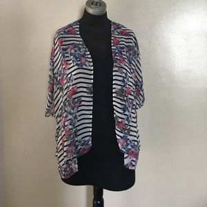CLOSET CLOSING SOON - Sheer floral patter cover up