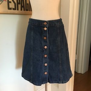 J Crew Stretch Denim Skirt, Size 29