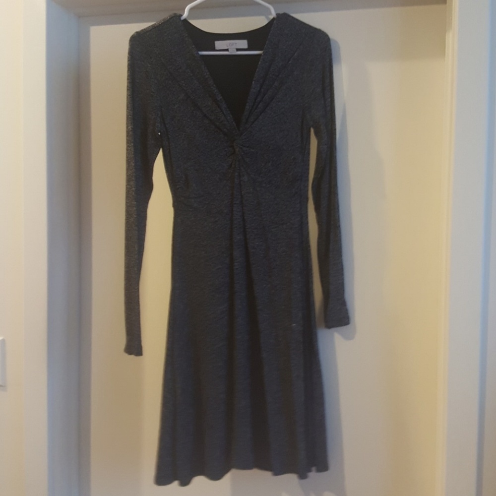 Loft grey sweaterdress