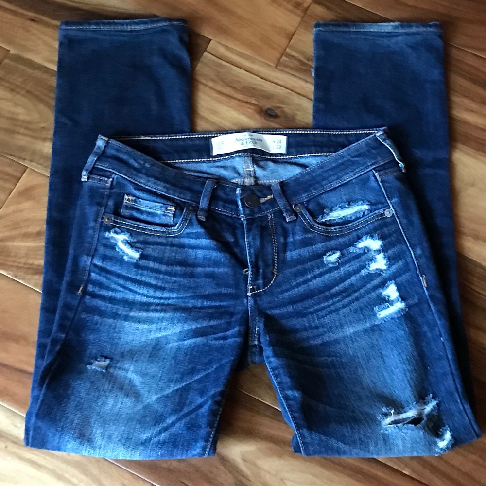 Abercrombie & Fitch The Skinny distressed jeans