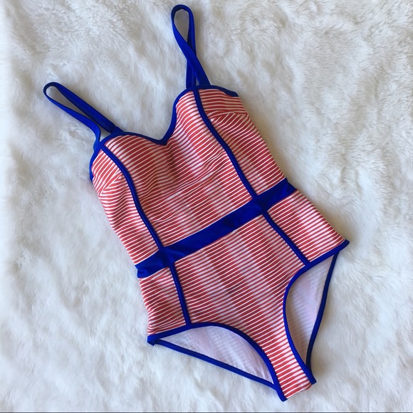 Modcloth Other - ModCloth Retro One Piece Nautical Swimsuit XS