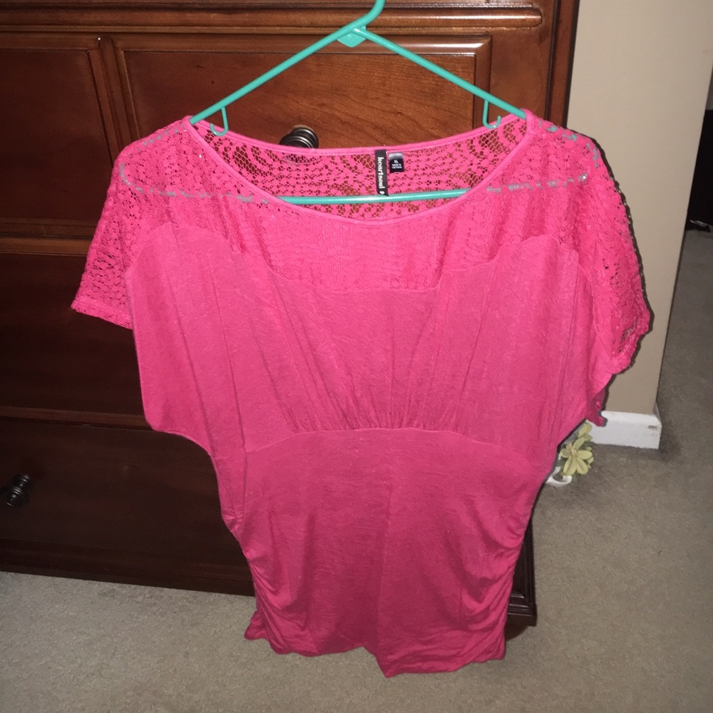 Pink Short Sleeved Top