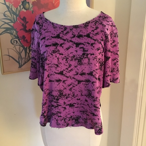 Robert Rodriguez Silk Crop Top, Size 2 - Picture 1 of 7