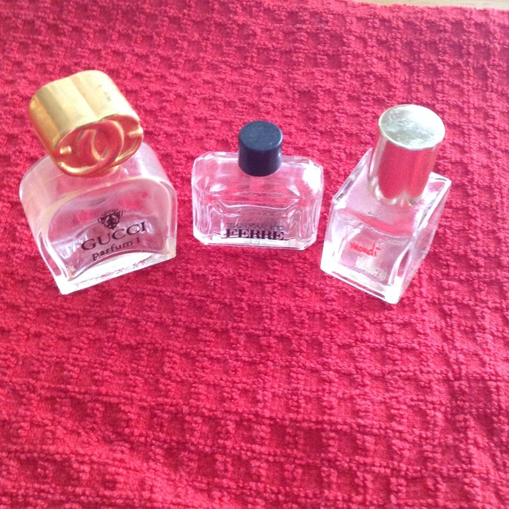Vintage mini designer perfume bottles