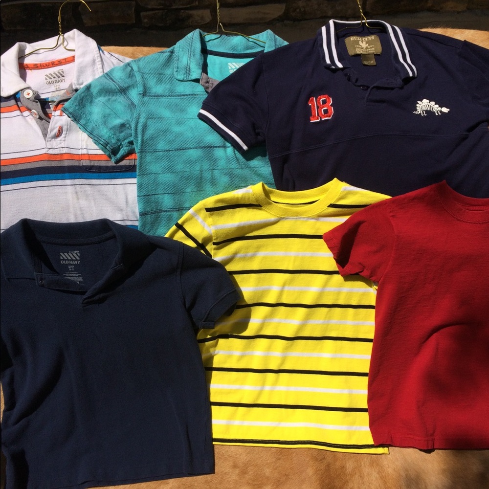 Bundle 6 boys shirts size 6/7.