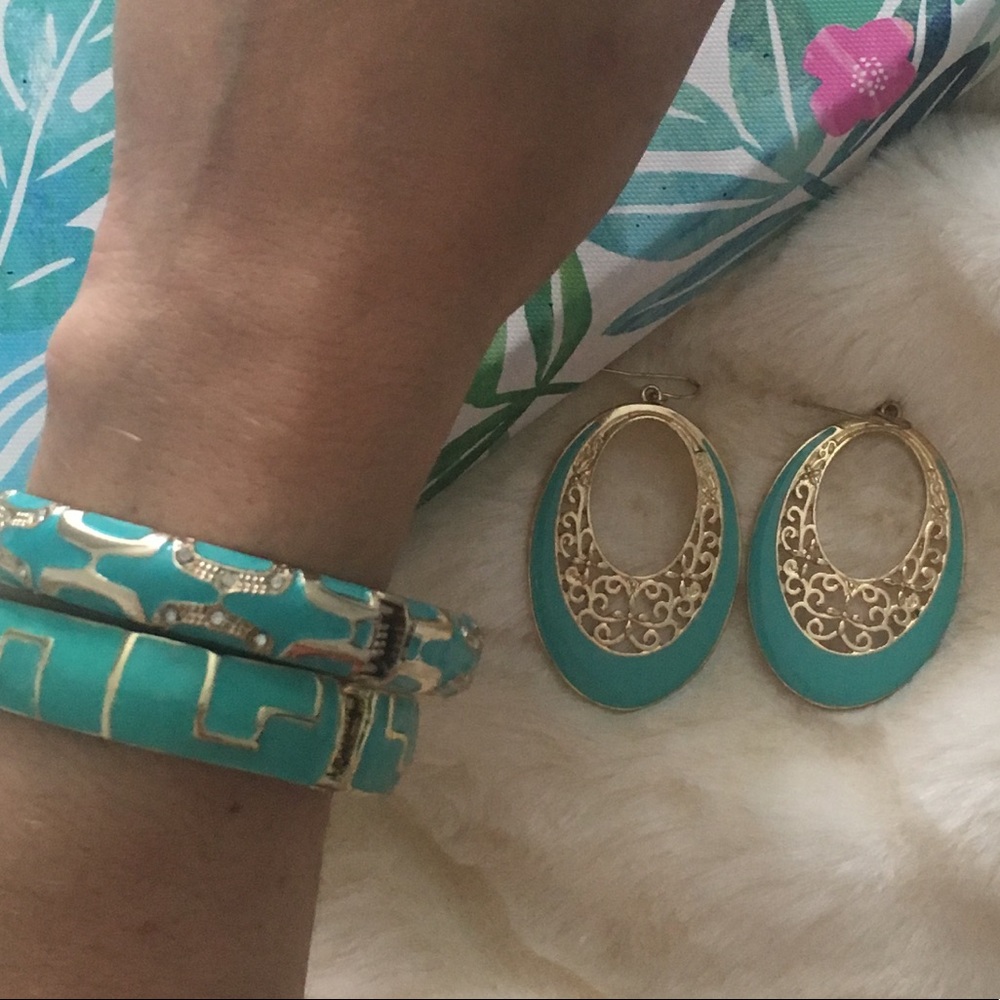 Set of 3 Pieces of Enamel Jewelry