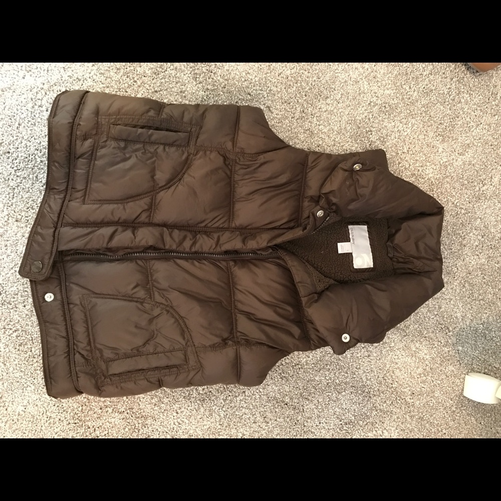 Brown old navy vest
