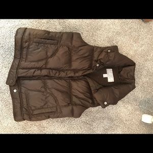 Brown old navy vest