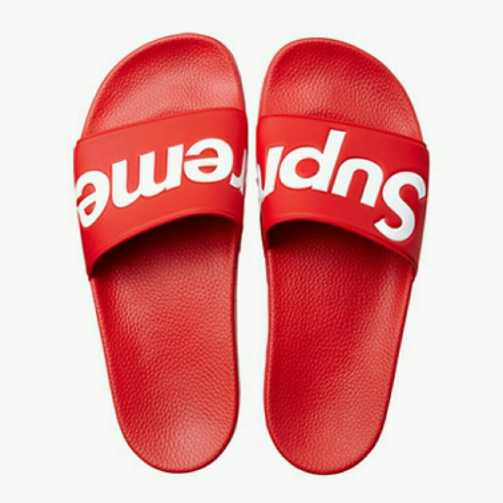 Supreme Slides Flip Flops Size 10