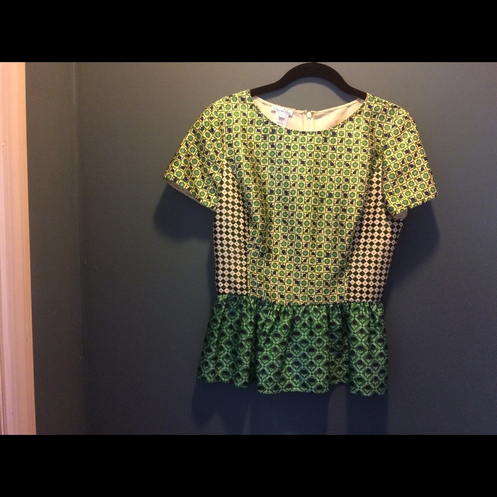 Oscar de la Renta silk top