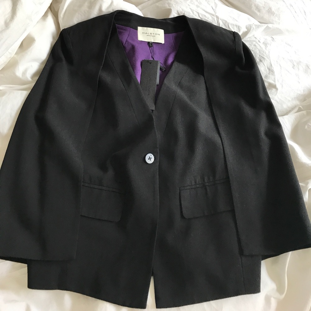 Halston cape blazer (New never worn)