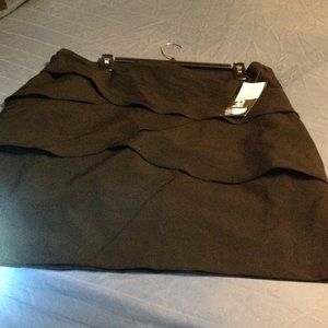 Women's black skirt with layers