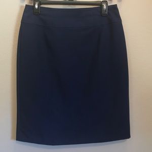 Navy Blue Pencil Skirt