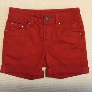 Red shorts