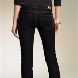 Paige Blue Heights straight leg black jean