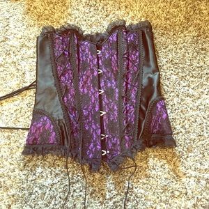 Purple and Black corset