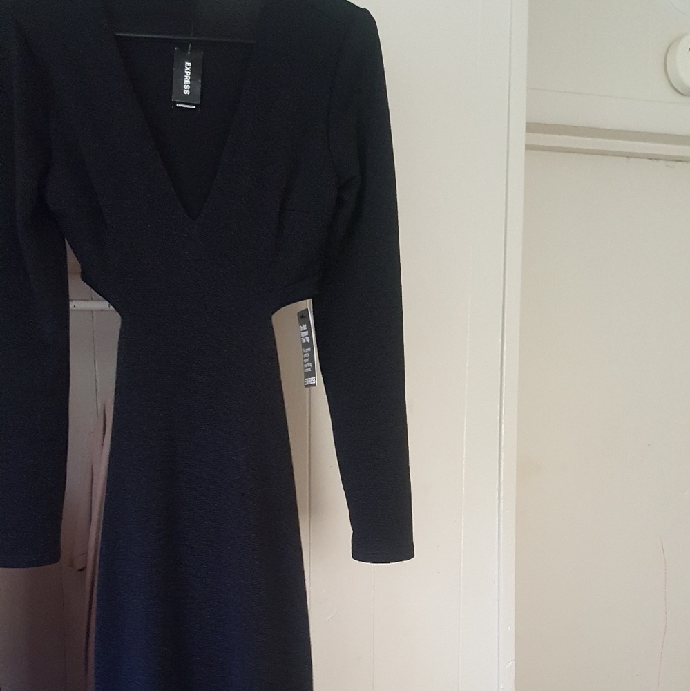 Long slit express dress