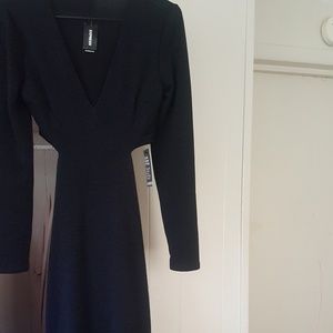 Long slit express dress