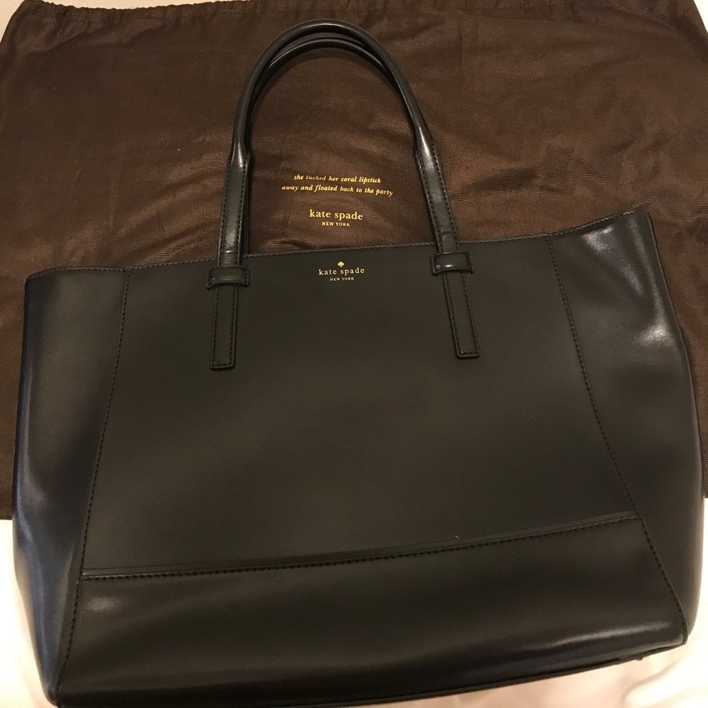 Kate Spade Black Zippered Tote