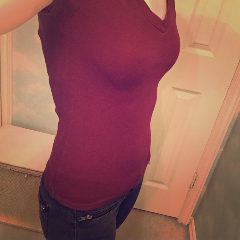 Burgundy Mossimo Tee