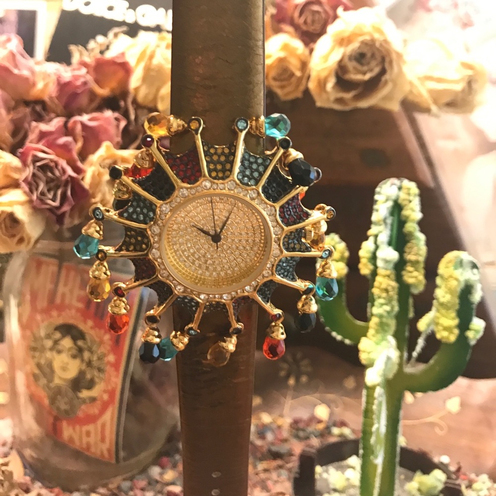 Salvini 18kt gold plated Watch with Metallic strap