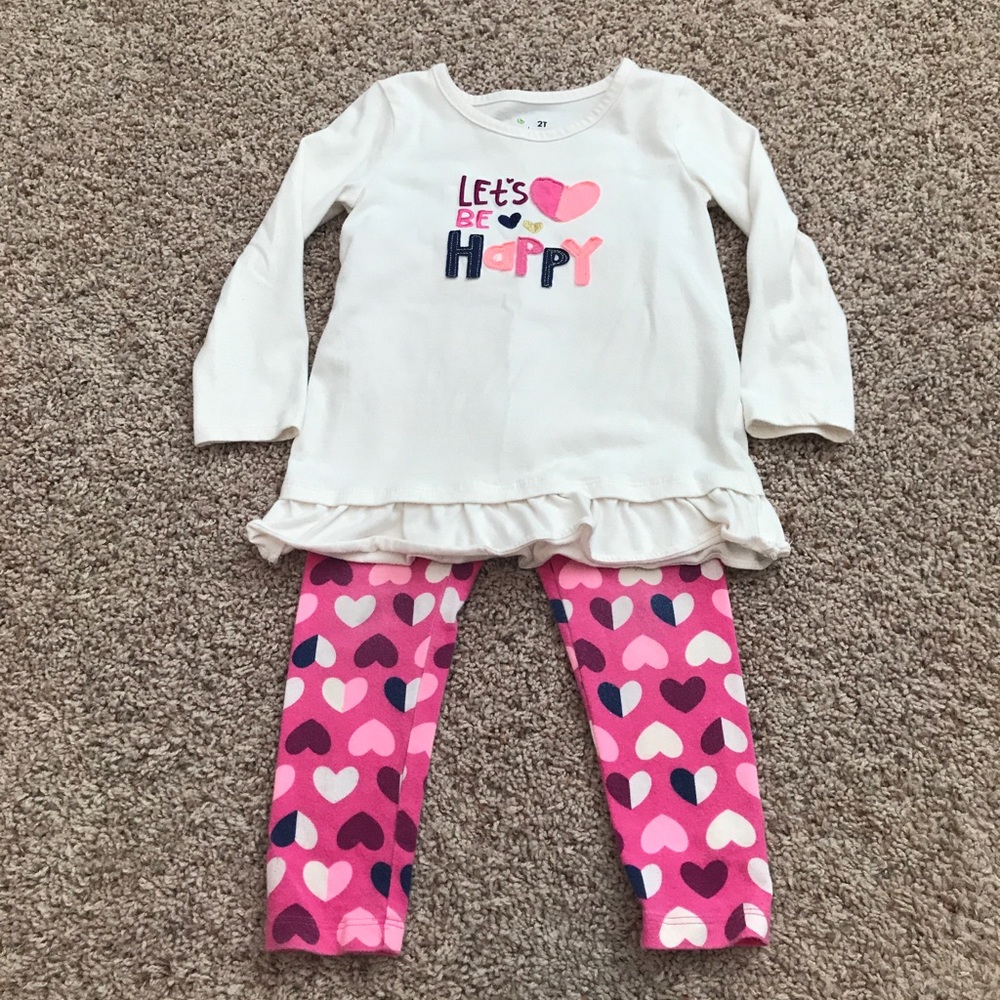 Jumping Beans Toddler Shirt and Leggings Set