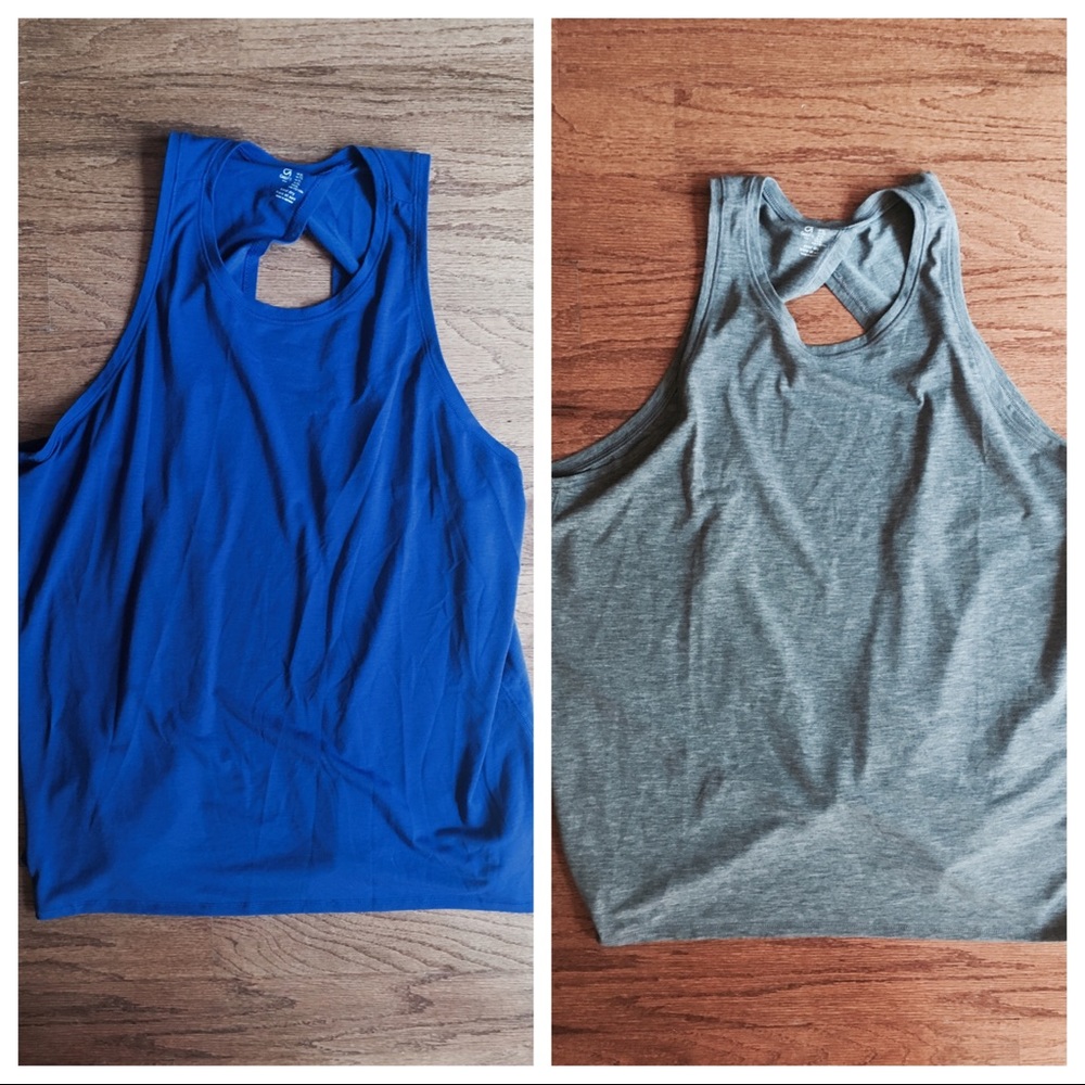 Set of 2 GAP Open Back Workout Tanks