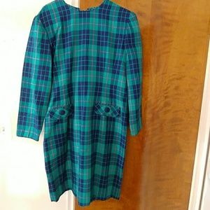 Vintage Plaid Dress
