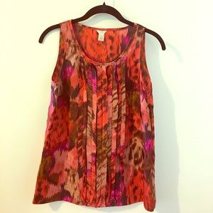 Silk Ikat print J.Crew shell
