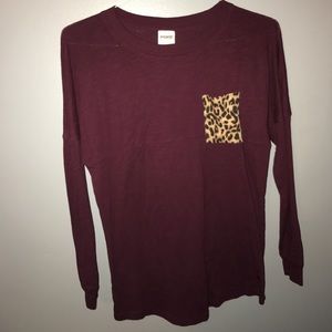 PINK campus style pocket long sleeve!