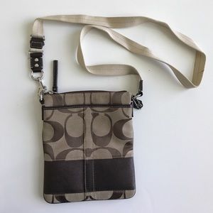 Coach Signature "C" Stripe Messenger Bag