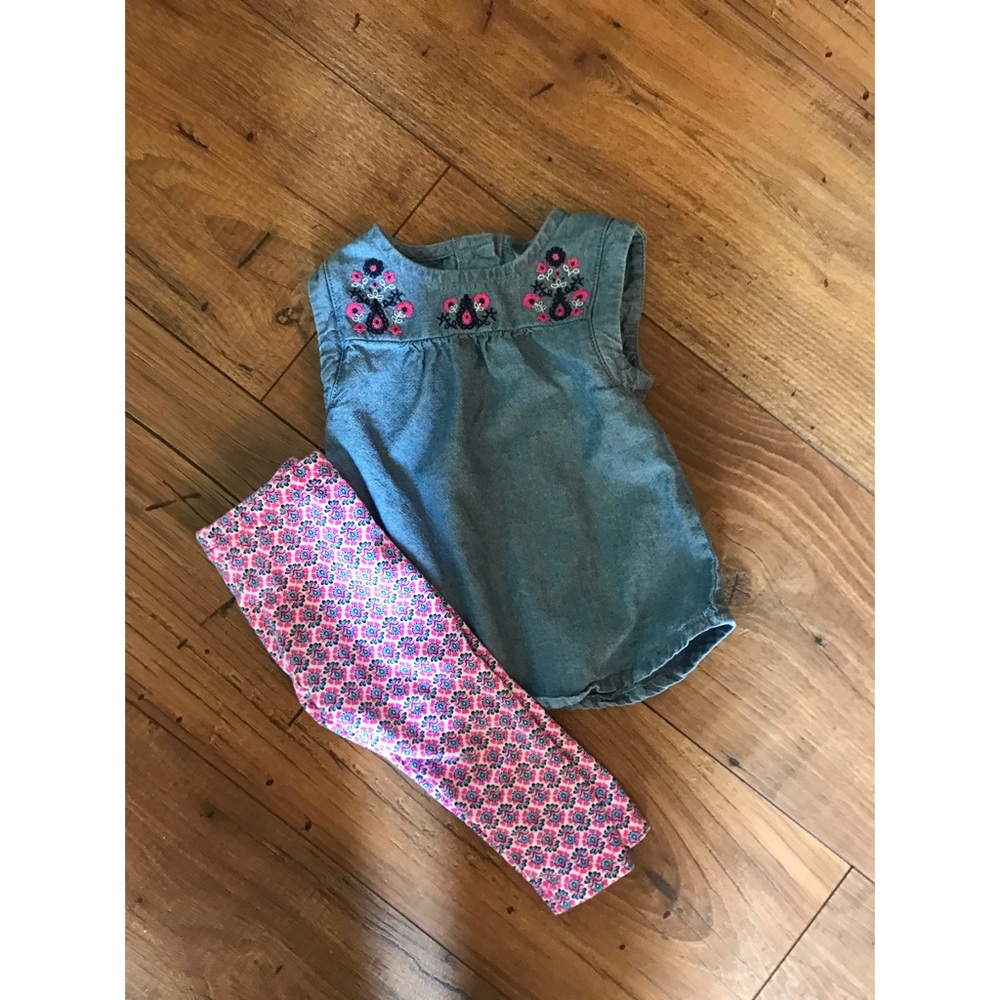 3-6 Month Carter's Outfit🖤❤️