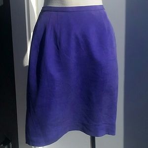 Petite silk pencil skirt