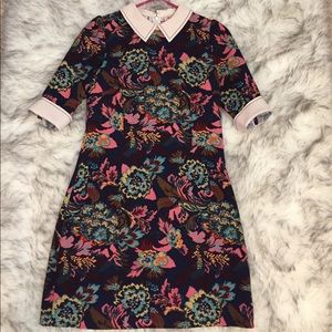 Miss Patina floral collared dress