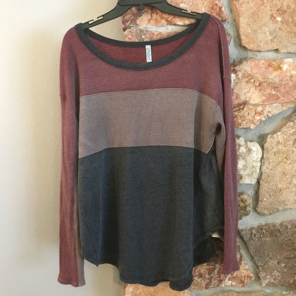 Free People Tops - Free People color block thermal