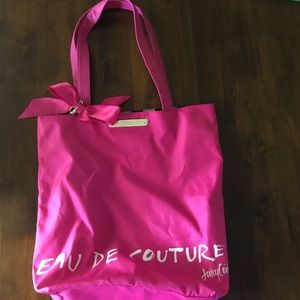 Juicy Couture hot pink overnight bag!
