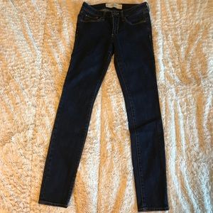 Abercrombie & Fitch dark wash skinny jeans