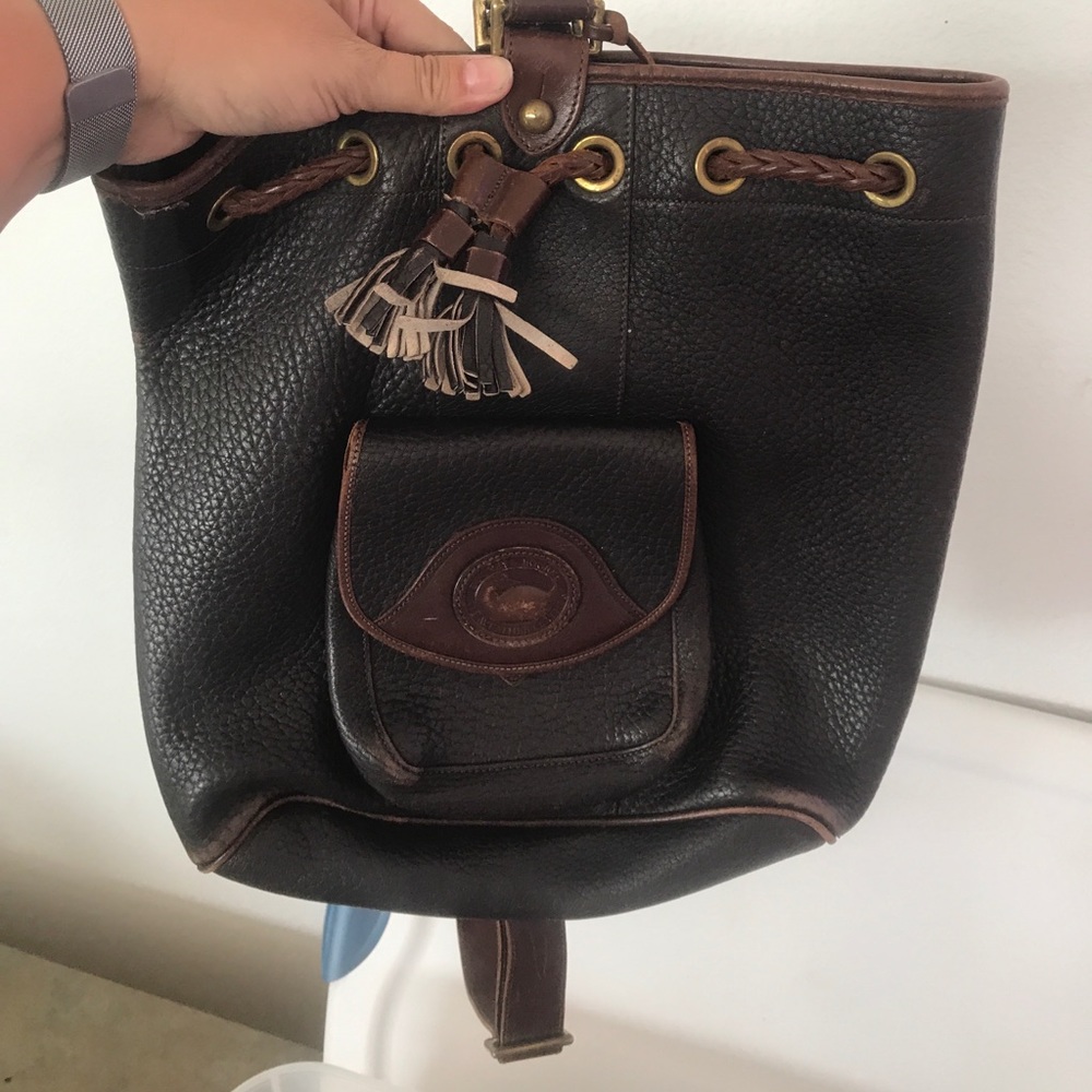 Old School Brown Dooney back pack