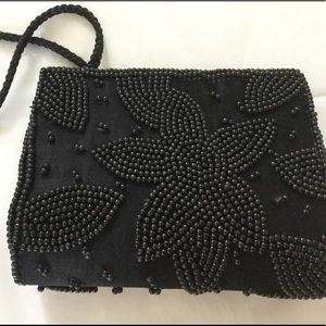 Beaded evening bag.