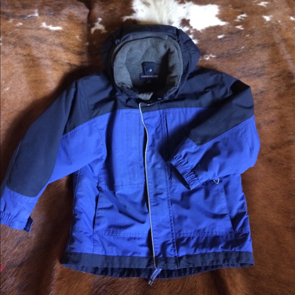 Boys Lands End Parka size 5/6
