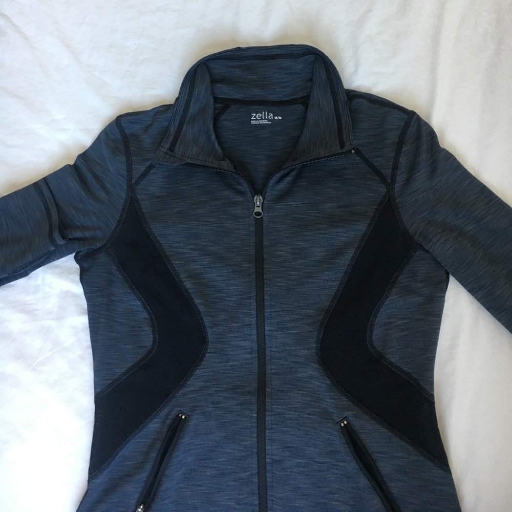Dark Grey Full-Zip Zella Jacket