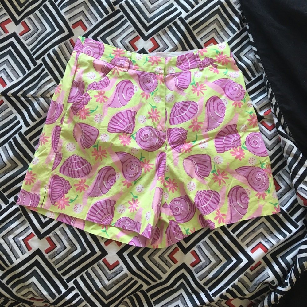 Snail Printed Lilly Pulitzer Shorts