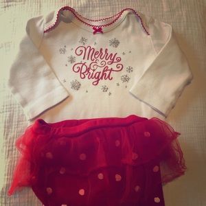 Adorable holiday outfit with all the frills