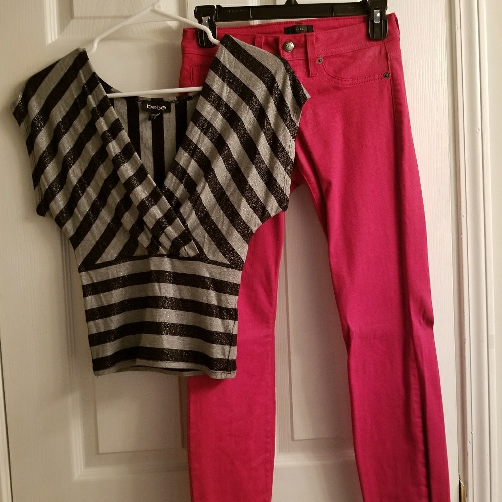 Bebe Red Pants