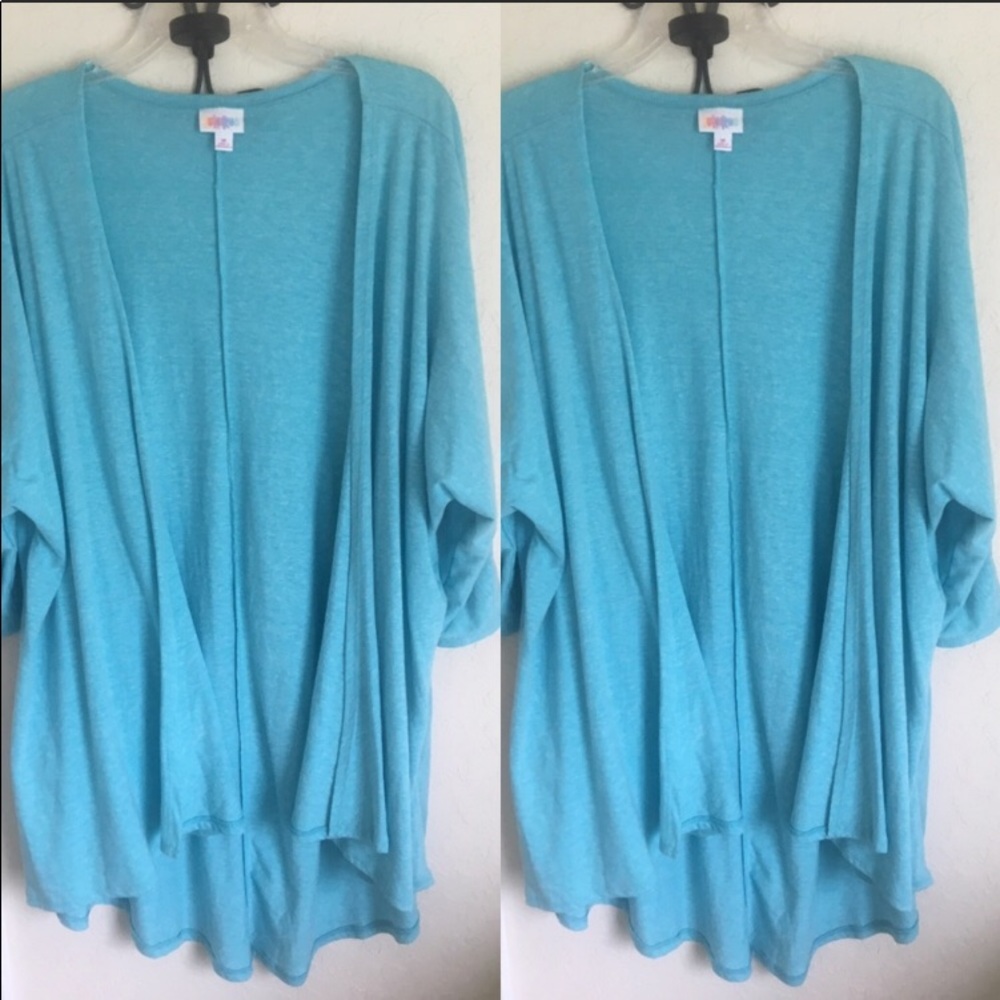 EUC light turquoise blue Lindsay kimono