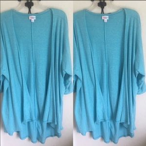 EUC light turquoise blue Lindsay kimono